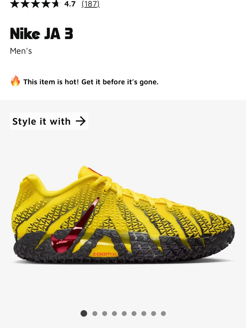 Nike JA 3 shoe